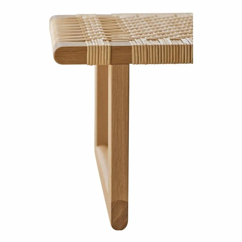 Carl Hansen Bm0488 Coffee Table, Oak Oiled/Wicker