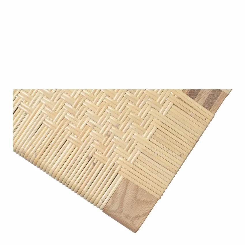 Carl Hansen Bm0488 Coffee Table, Oak Oiled/Wicker
