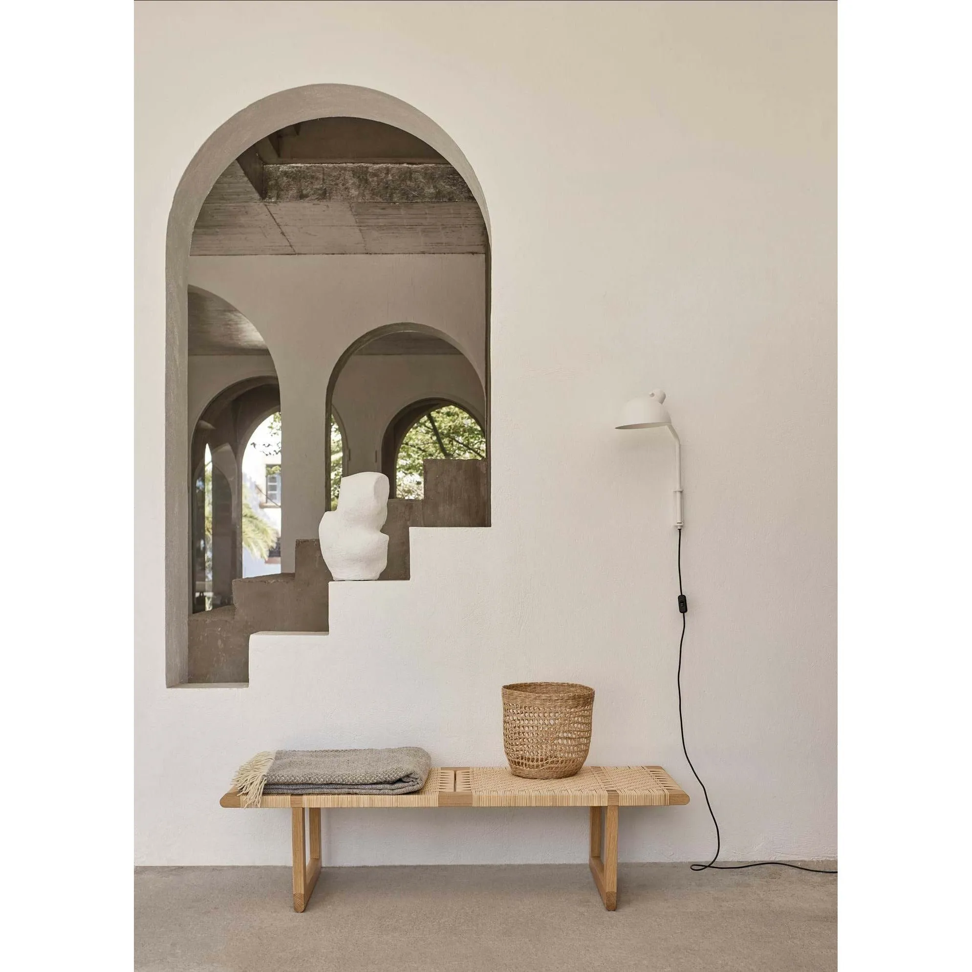 Carl Hansen Bm0488 Coffee Table, Oak Oiled/Wicker