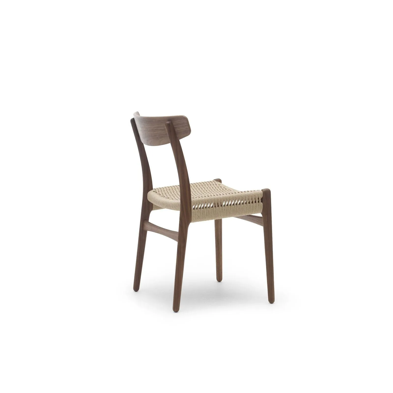 Carl Hansen Ch23 Chair, Oiled Walnut/Natural Cord/Walnut Support
