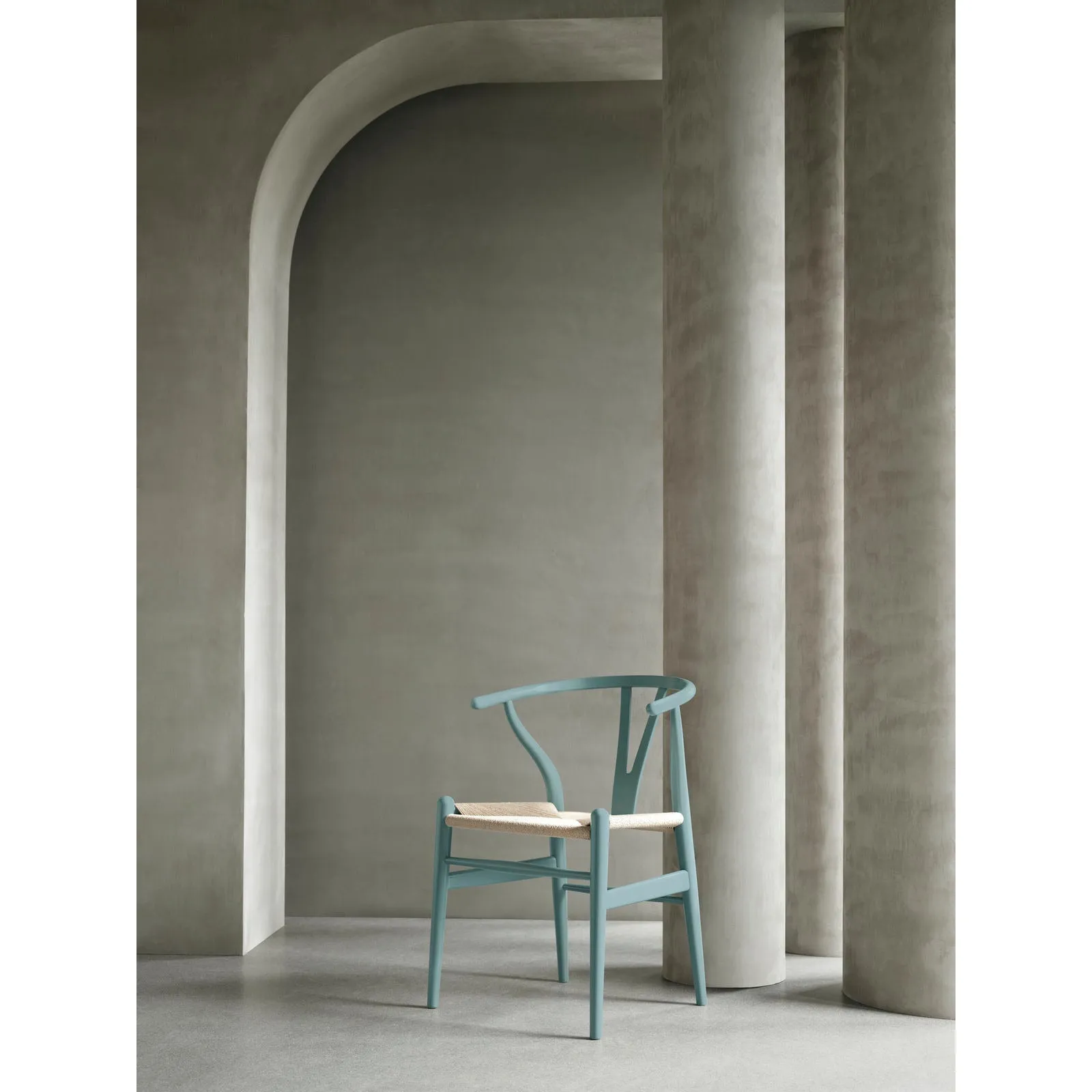 Carl Hansen Ch24 Soft Wishbone Chair Beech Special Edition, Pewter