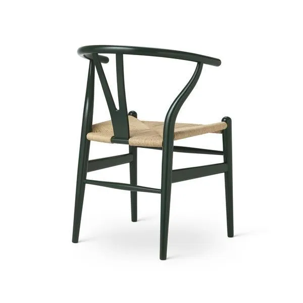 Carl Hansen Ch24 Wishbone Chair, Beech Special Edition, Forest Green