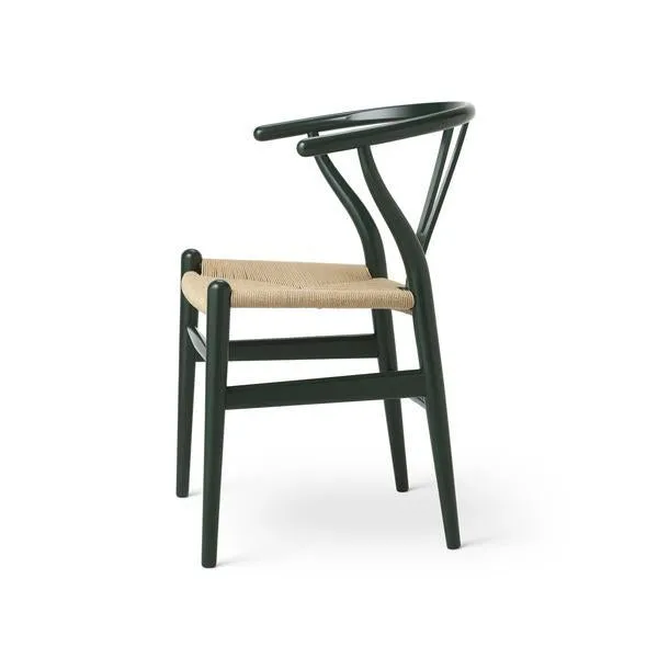 Carl Hansen Ch24 Wishbone Chair, Beech Special Edition, Forest Green