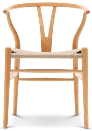 Carl Hansen Ch24 Wishbone Chair Natural Cord, Oiled Cherry