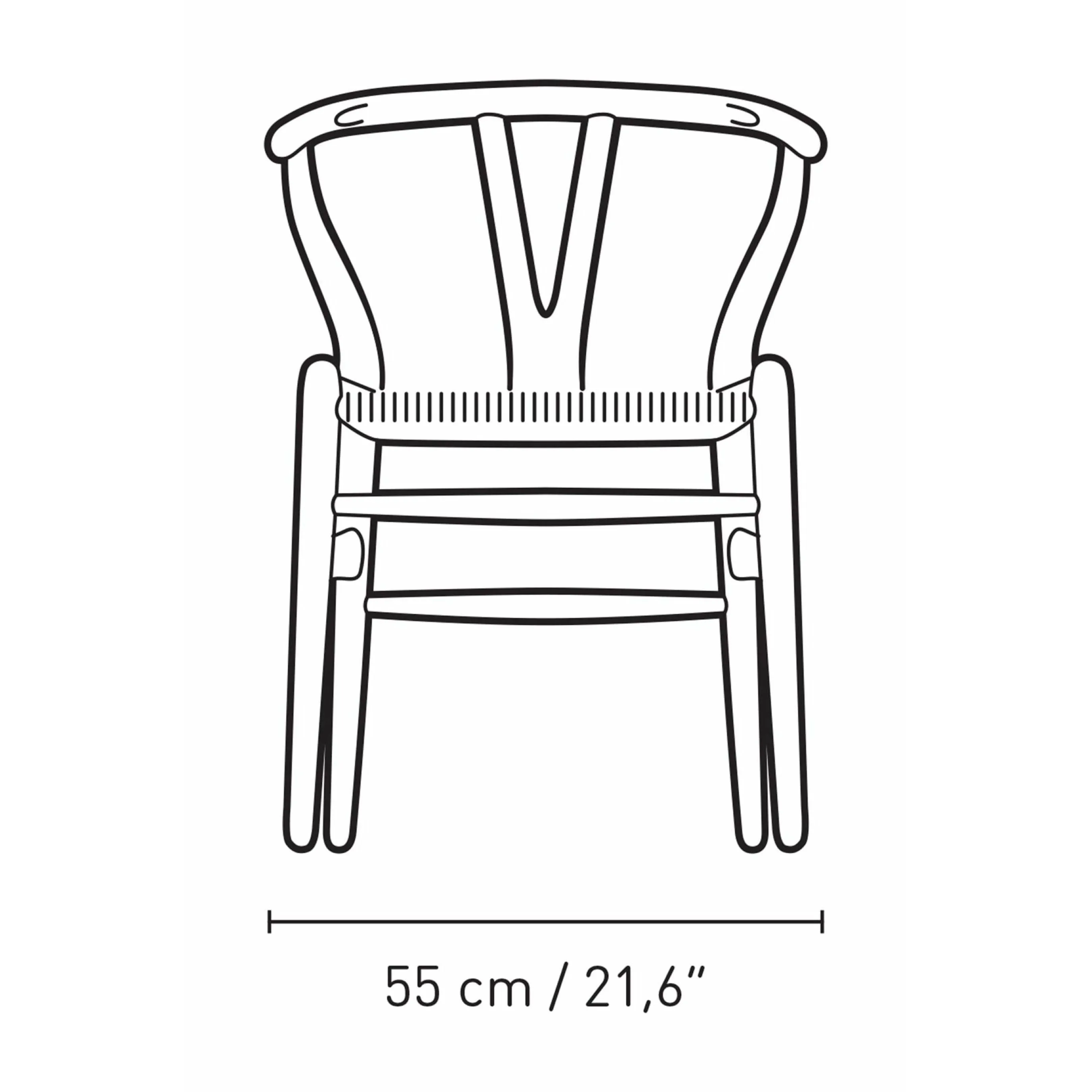 Carl Hansen Ch24 Wishbone Chair Oak, Slate/Natural Cord