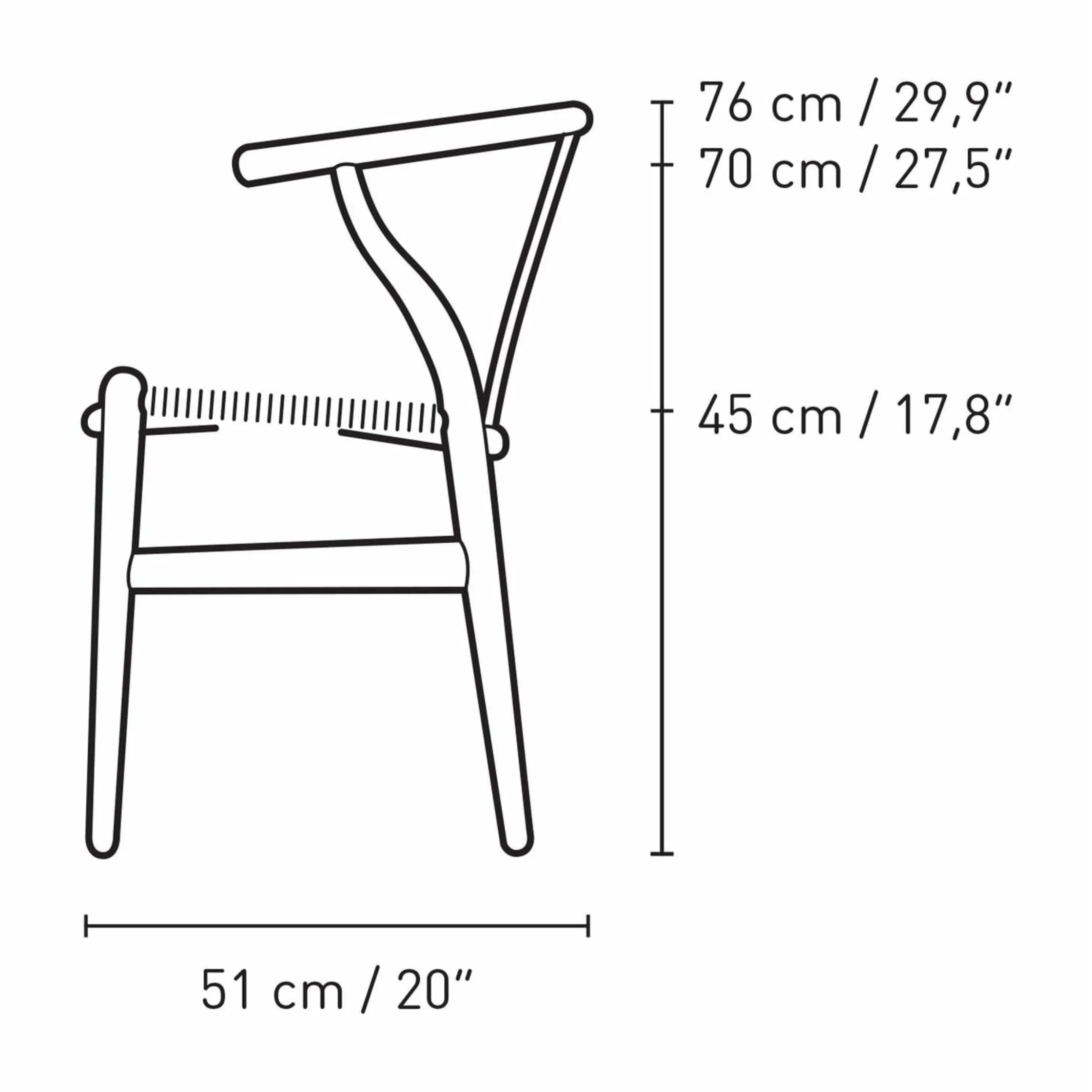Carl Hansen Ch24 Wishbone Chair Oak, Slate/Natural Cord