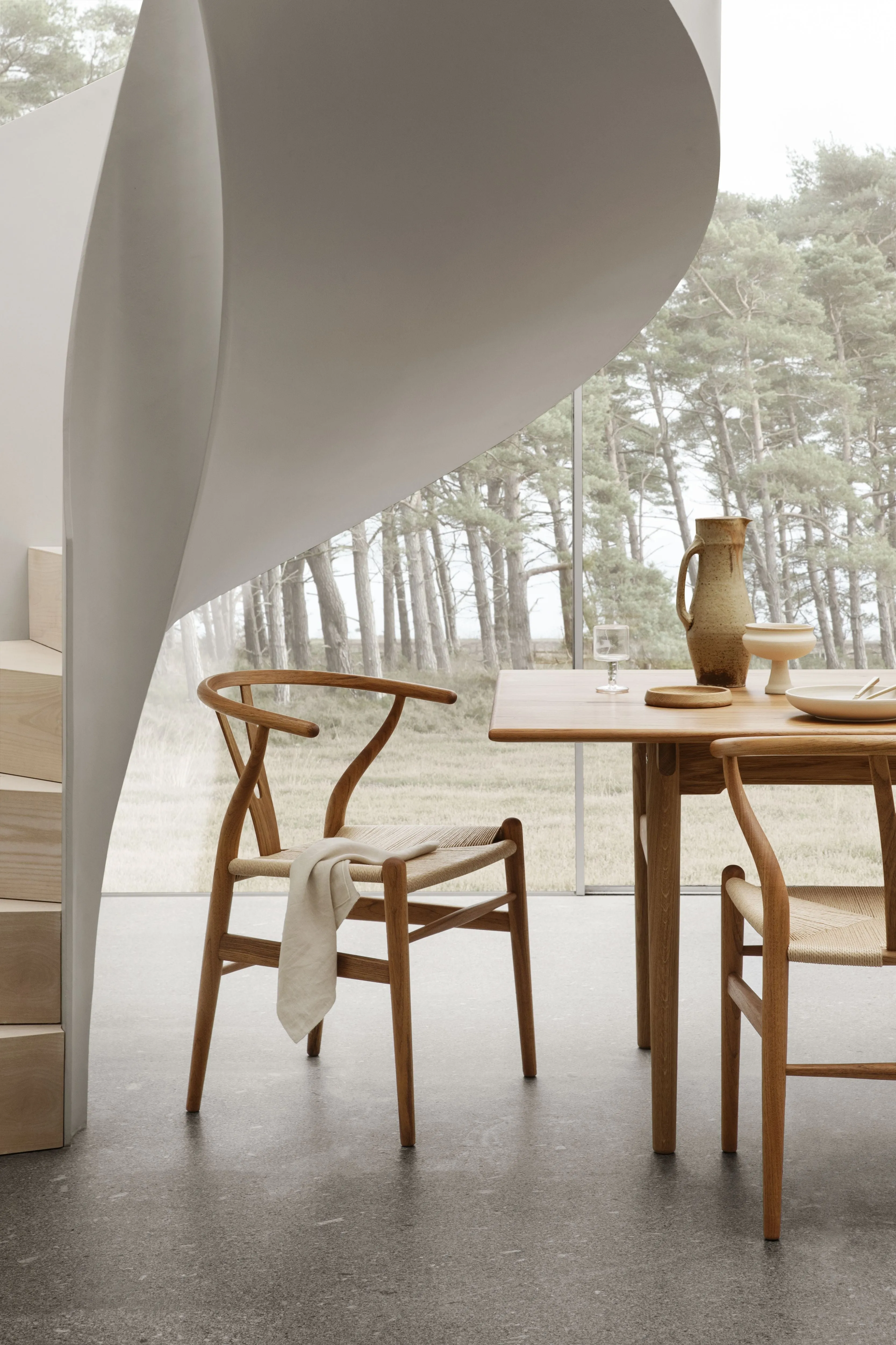 Carl Hansen Ch24 Wishbone Chair Teak, Natural Cord