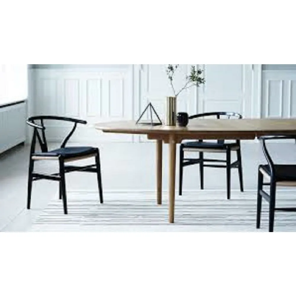 Carl Hansen Ch24 Y Chair Chair Black Paper Cord, Lacquered Beech