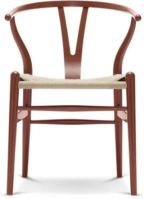 Carl Hansen Ch24 Y Chair Chair Natural Paper Cord, Beech/Red Brown