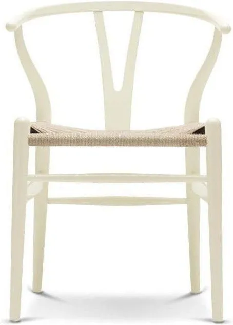 Carl Hansen Ch24 Y Chair Chair Natural Paper Cord, Beech/Vanilla White