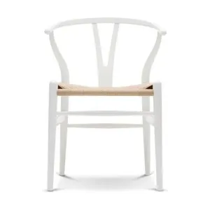 Carl Hansen Ch24 Y Chair Chair Natural Paper Cord, Natural White