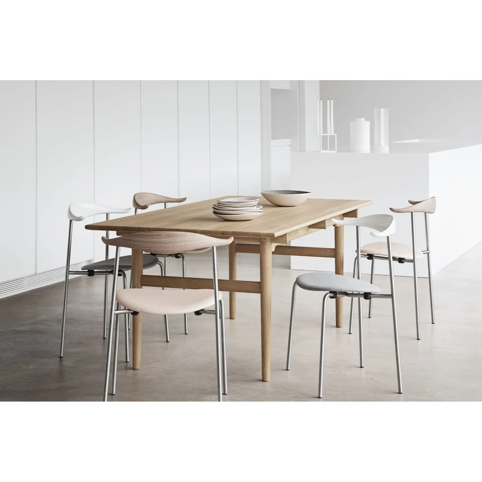 Carl Hansen Ch327 Dining Table 190x95cm, Soaped Oak
