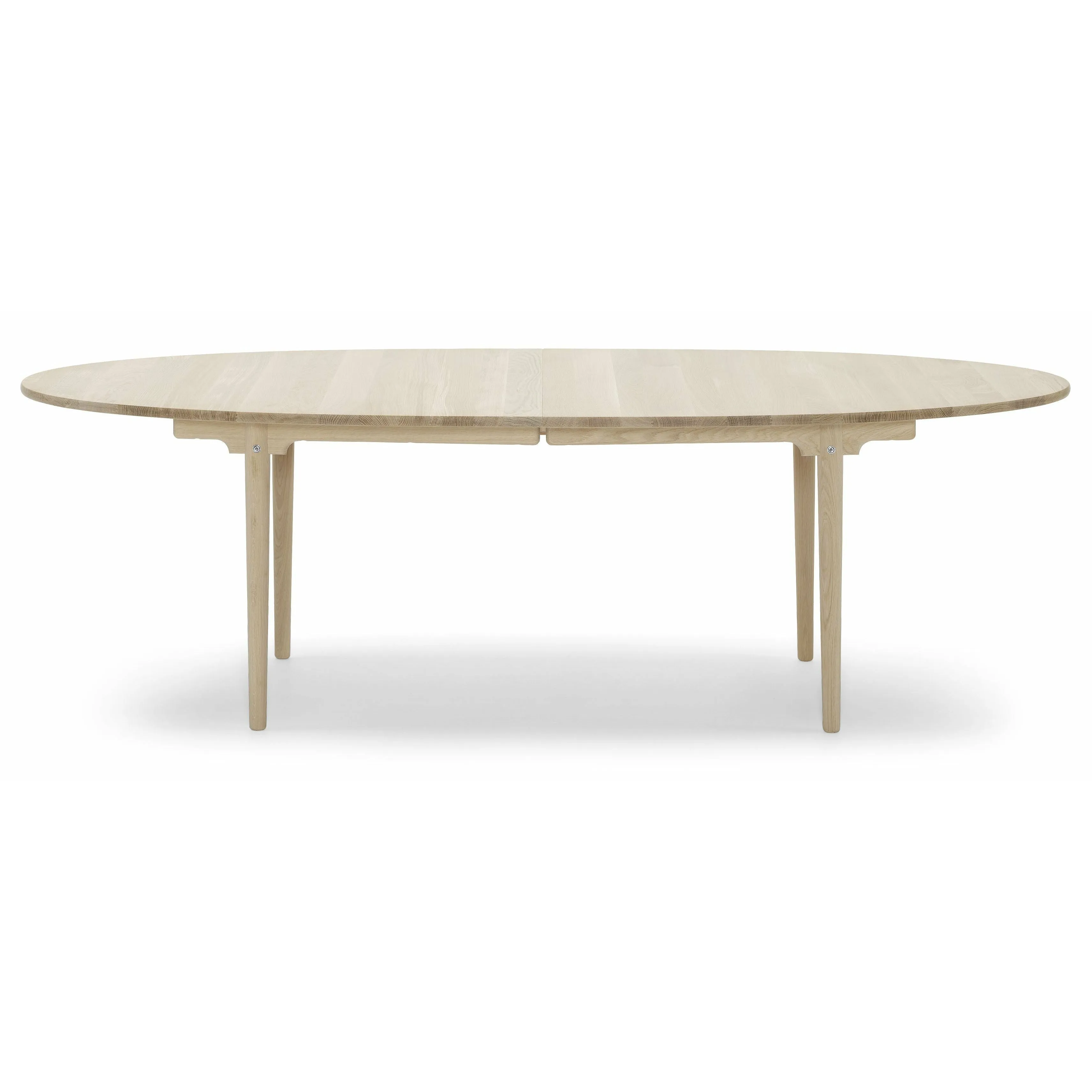 Carl Hansen Ch339 Dining Table Designed For 2 Pull Out Plates, Soaped Oak