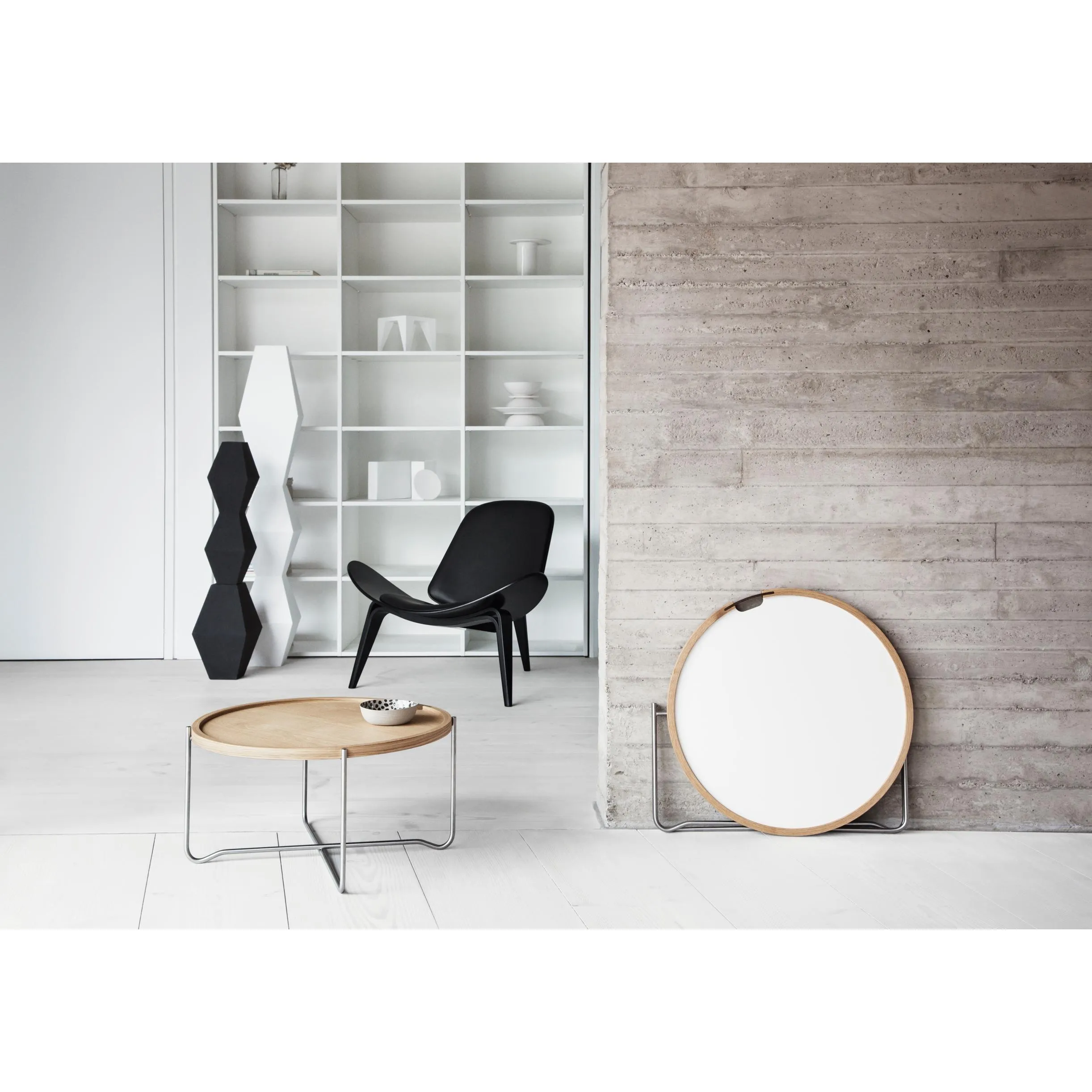 Carl Hansen Ch417 Tray Table, Laminate/Oiled Oak