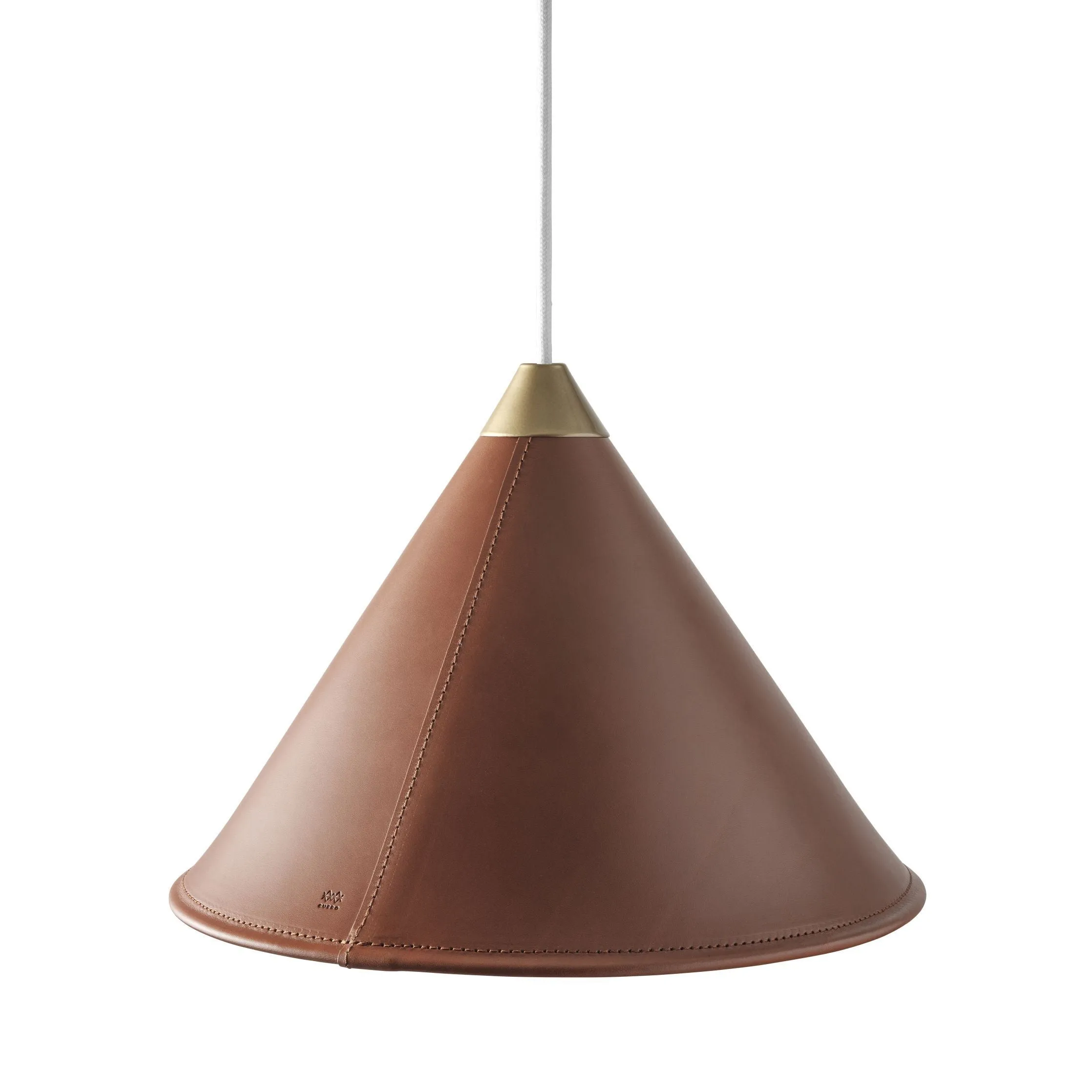 Cuero Namibia Pendant  25 Cm, Montana/Brass With White Cable