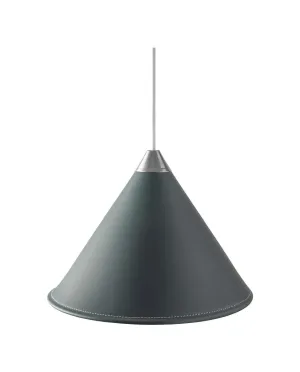 Cuero Namibia Pendant  25 Cm, Ocean Blue/Chrome With White Cable