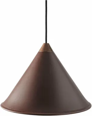 Cuero Namibia Pendant  45 Cm, Chocolate/Copper With Black Cable