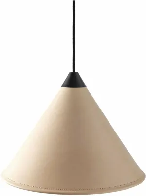 Cuero Namibia Pendant  45 Cm, Crude Nature/Black With Black Cable