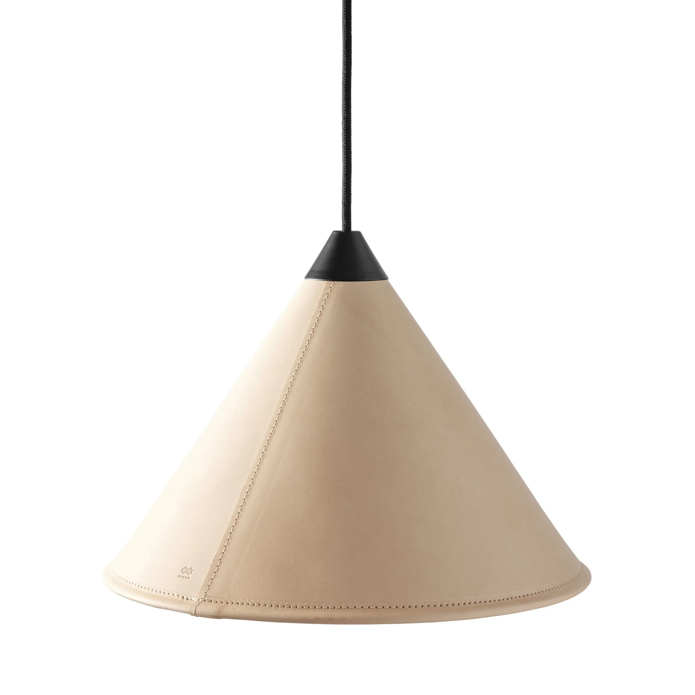 Cuero Namibia Pendant  45 Cm, Crude Nature/Black With Black Cable