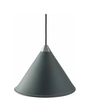 Cuero Namibia Pendant  45 Cm, Ocean Blue/Chrome With Black Cable