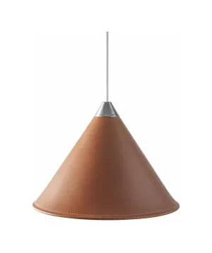 Cuero Namibia Pendant  45 Cm, Polo/Chrome With White Cable