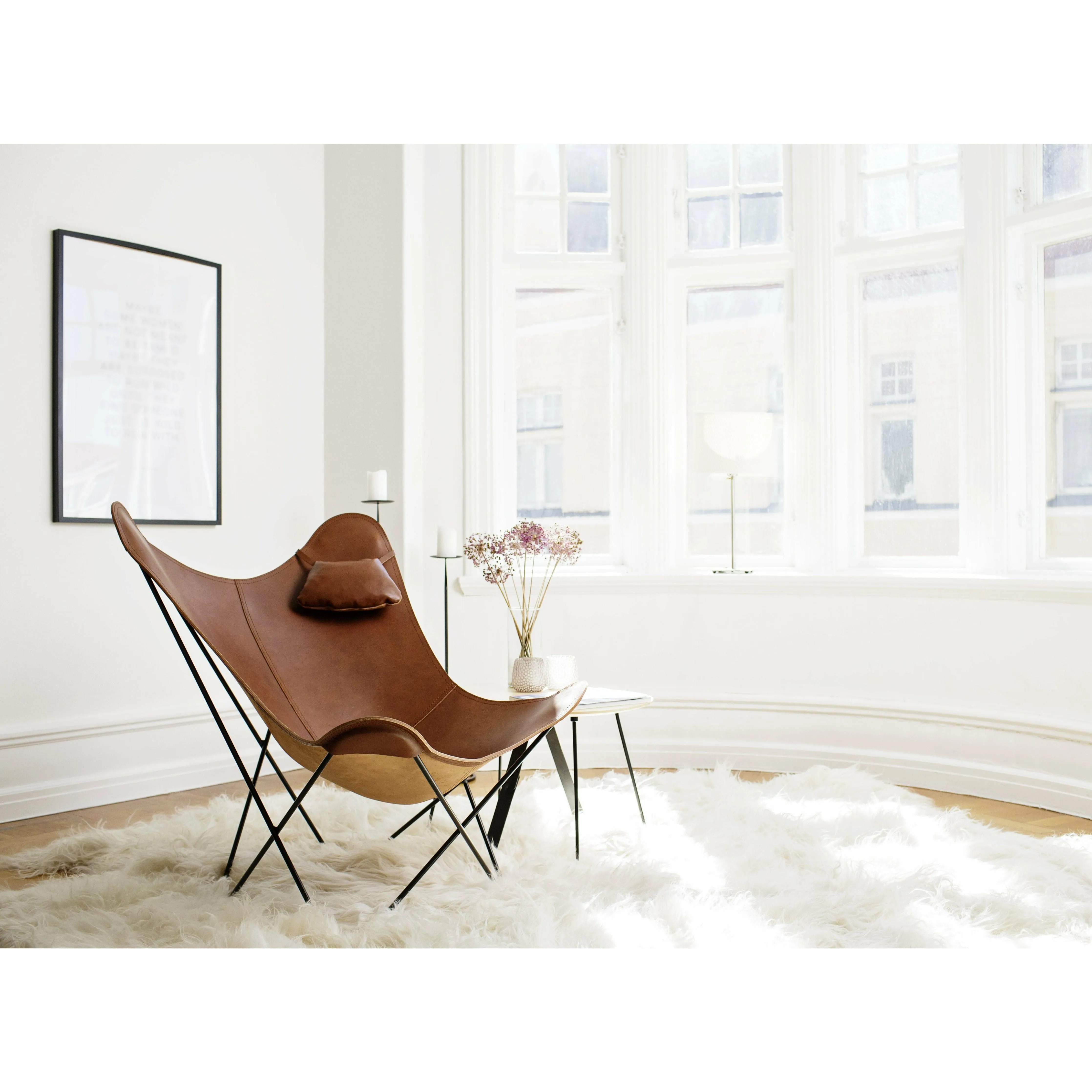 Cuero Sierra Side Table Black, 44cm