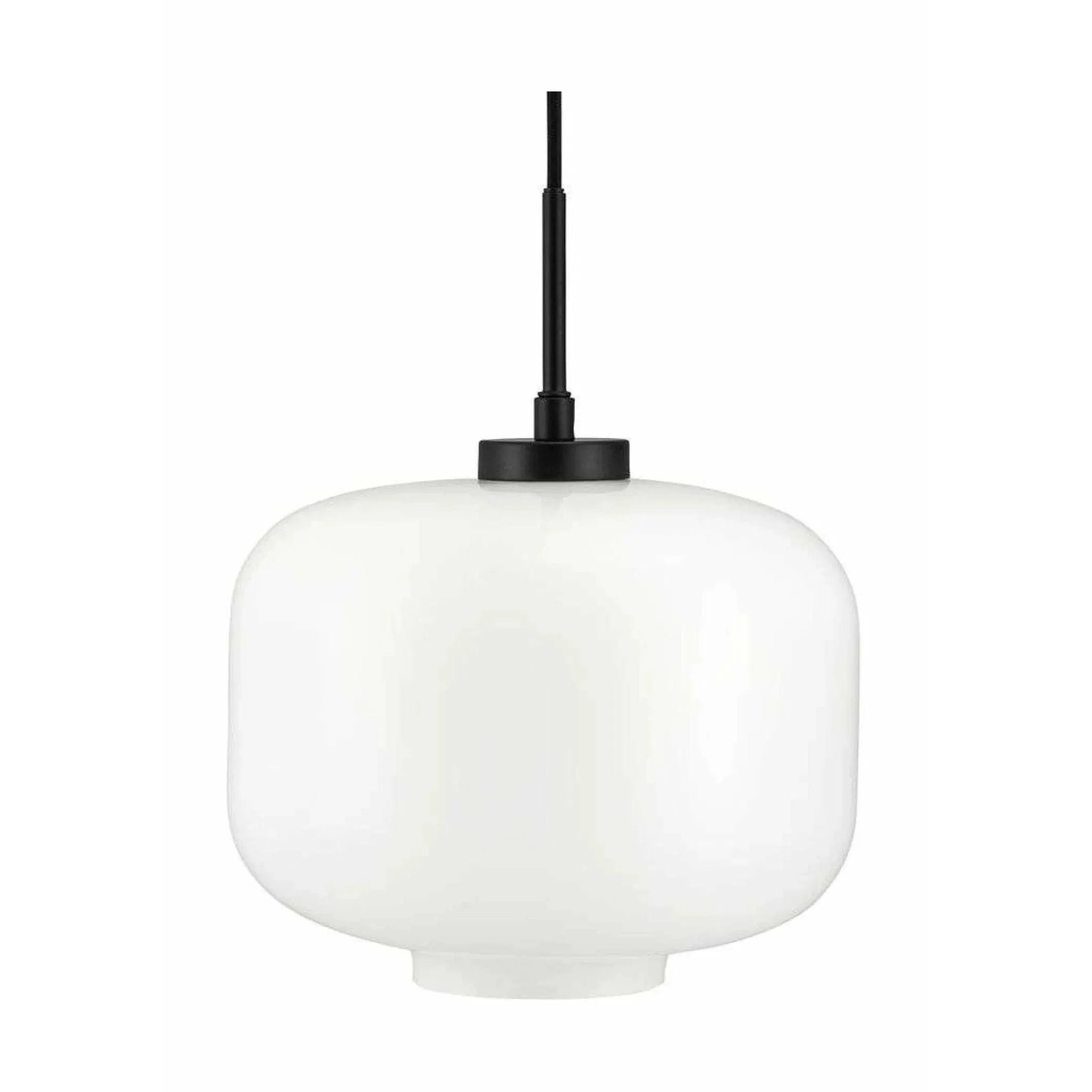 Dyberg Larsen Arp Pendant Lamp, Opal/Matt Black