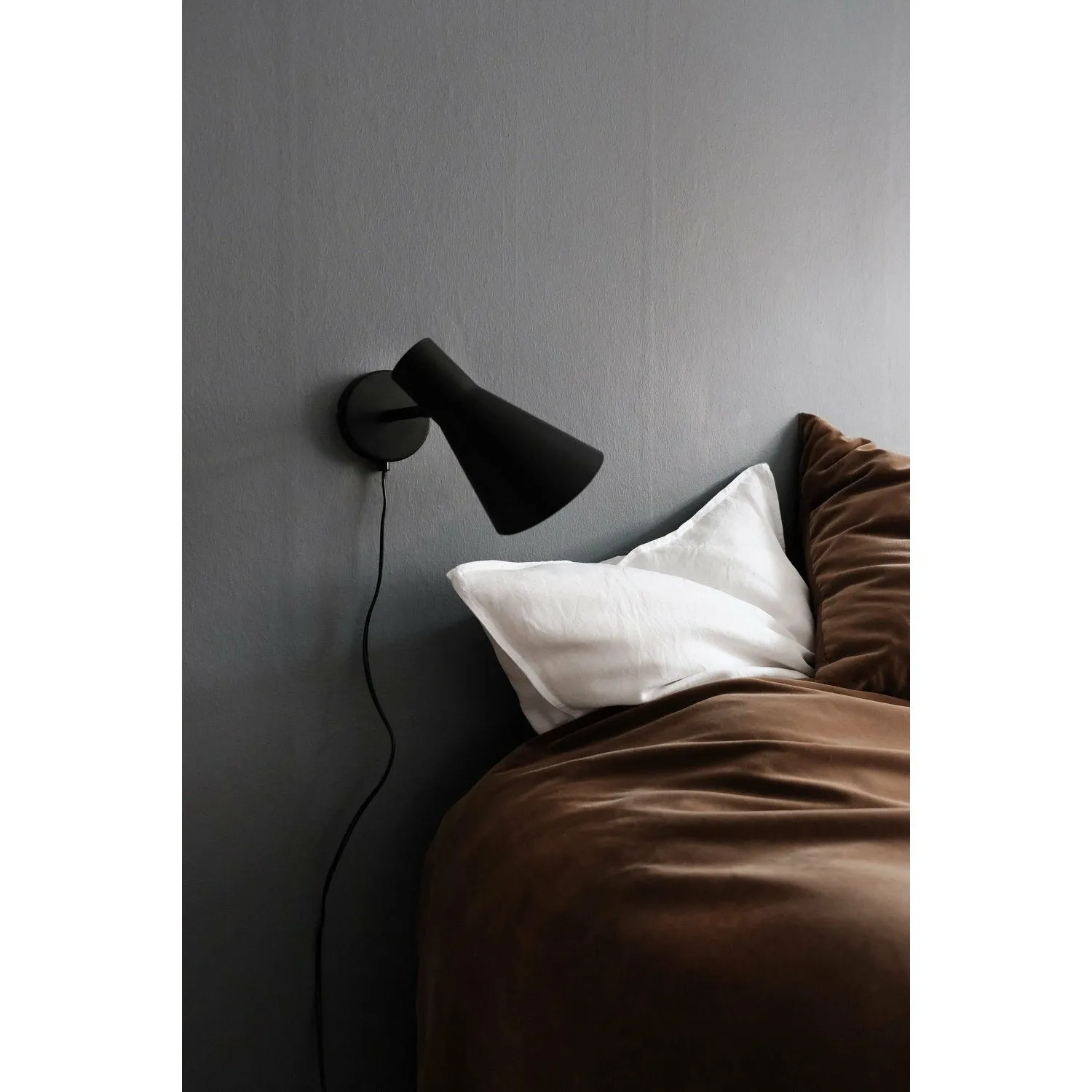 Dyberg Larsen Denver Wall Lamp, Matt Black