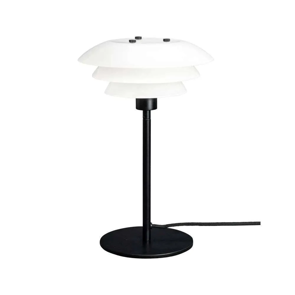 Dyberg Larsen Dl20 Table Lamp, Opal/Matt Black