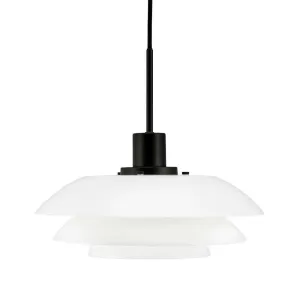 Dyberg Larsen Dl31 Pendant Lamp, Opal/Matt Black