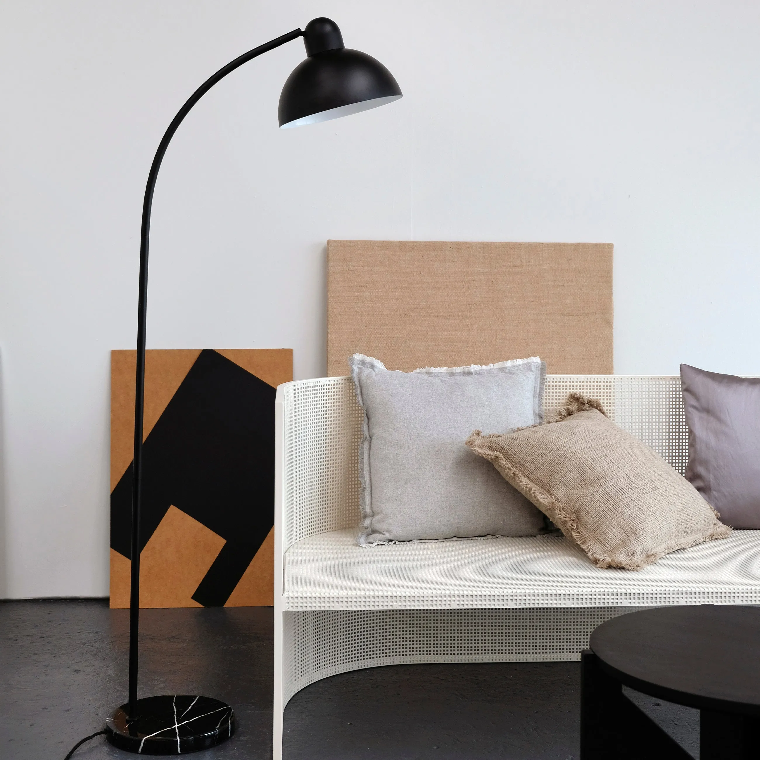 Dyberg Larsen Eric Floor Lamp, Matt Black
