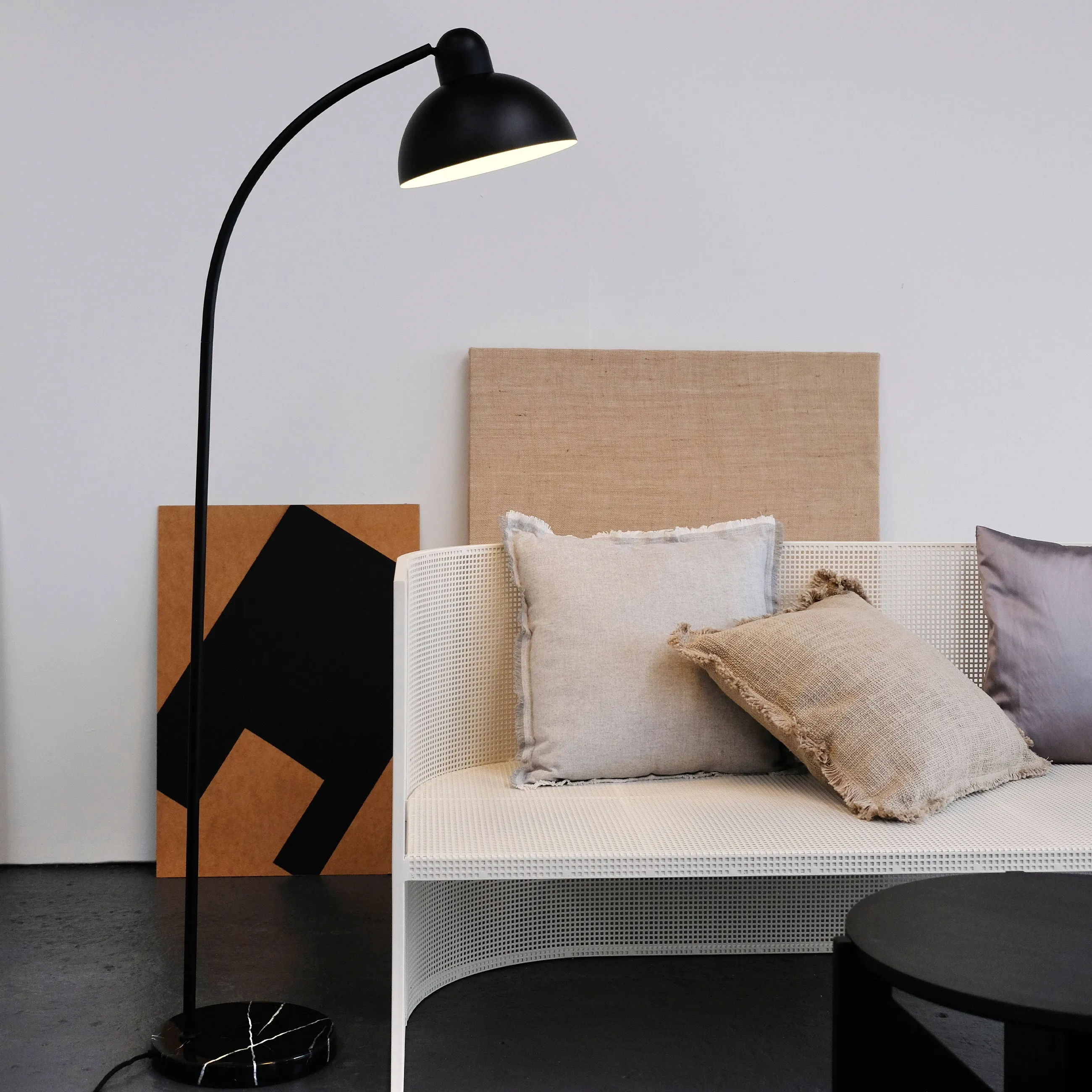 Dyberg Larsen Eric Floor Lamp, Matt Black