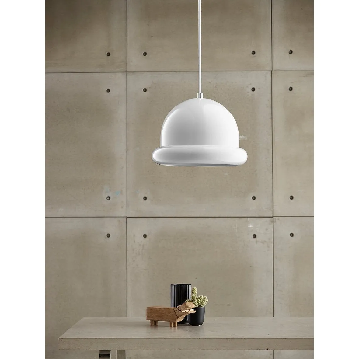 Dyberg Larsen Hattrick Pendant White, 23