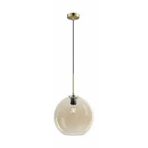 Dyberg Larsen Loop Pendant 30 Cm, Amber