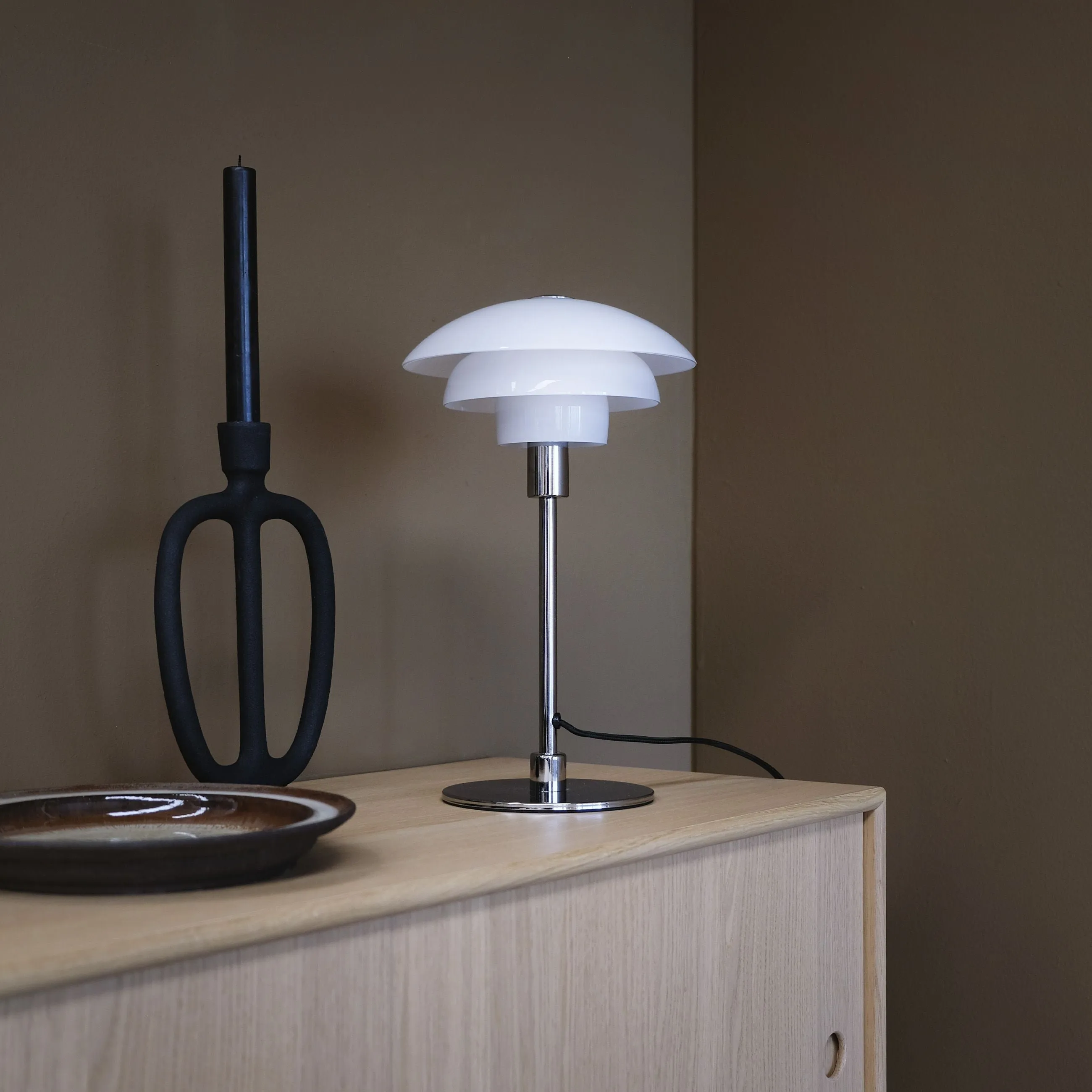 Dyberg Larsen Morph Table Lamp Opal, 21 Cm