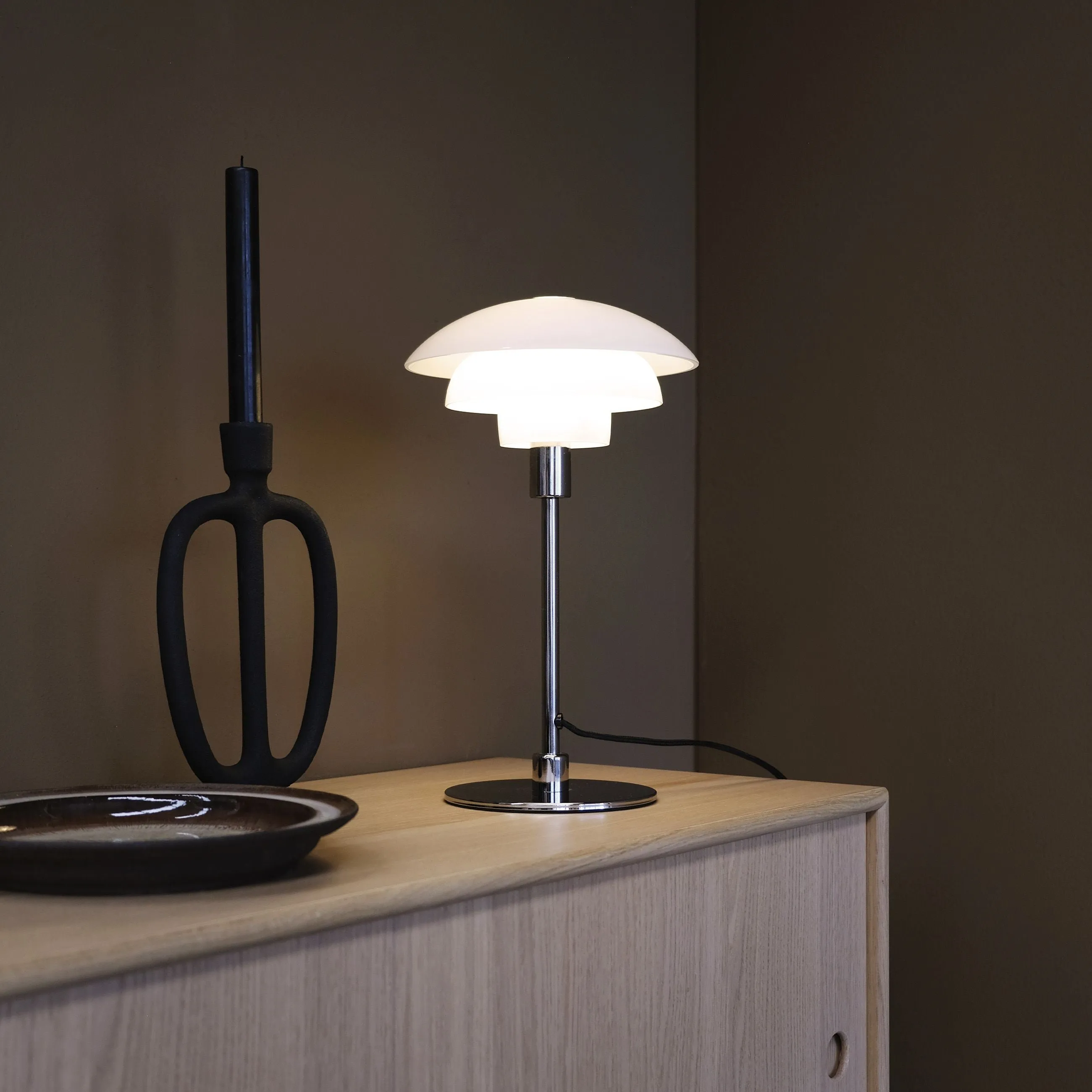Dyberg Larsen Morph Table Lamp Opal, 21 Cm