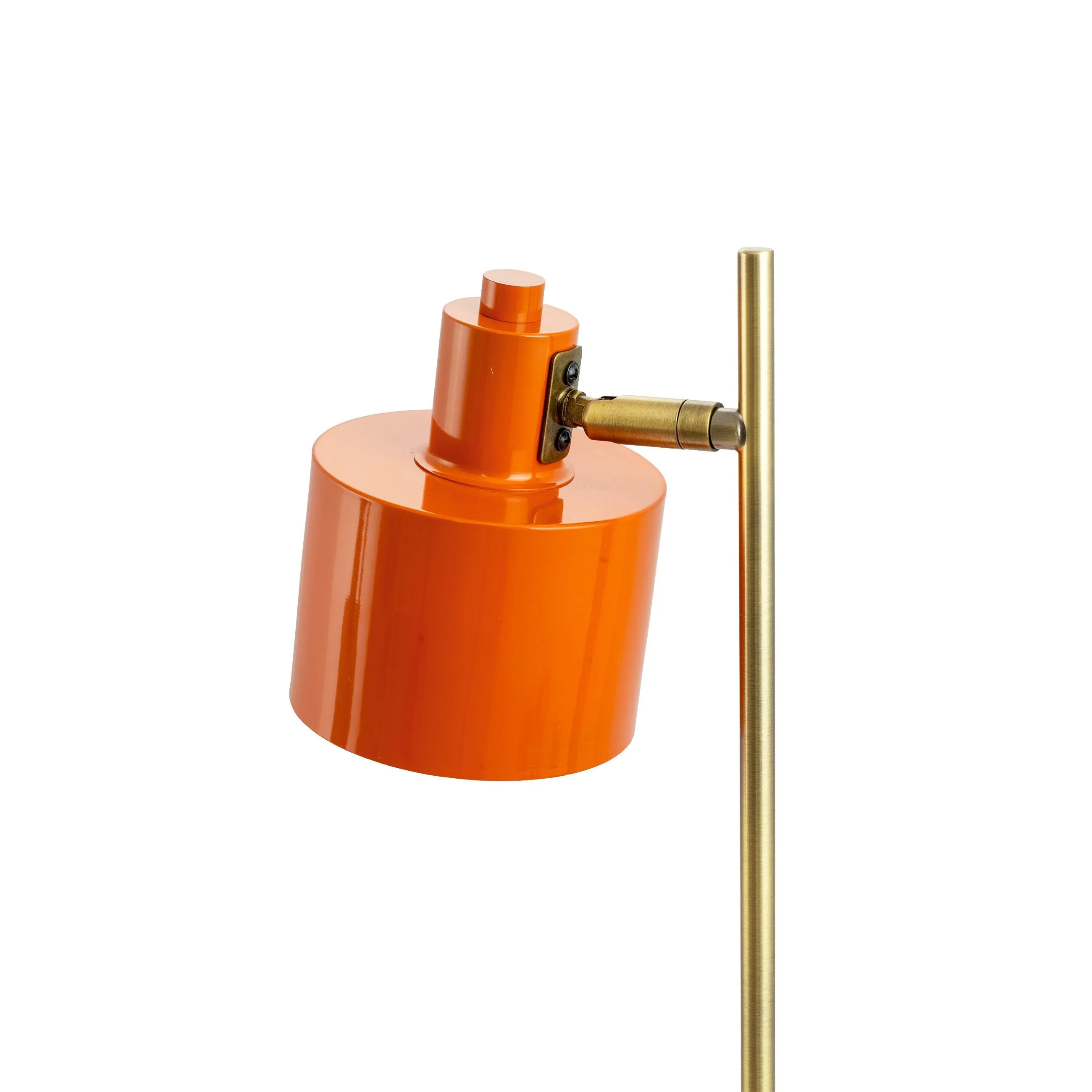 Dyberg Larsen Ocean Table Lamp, Orange/Brass