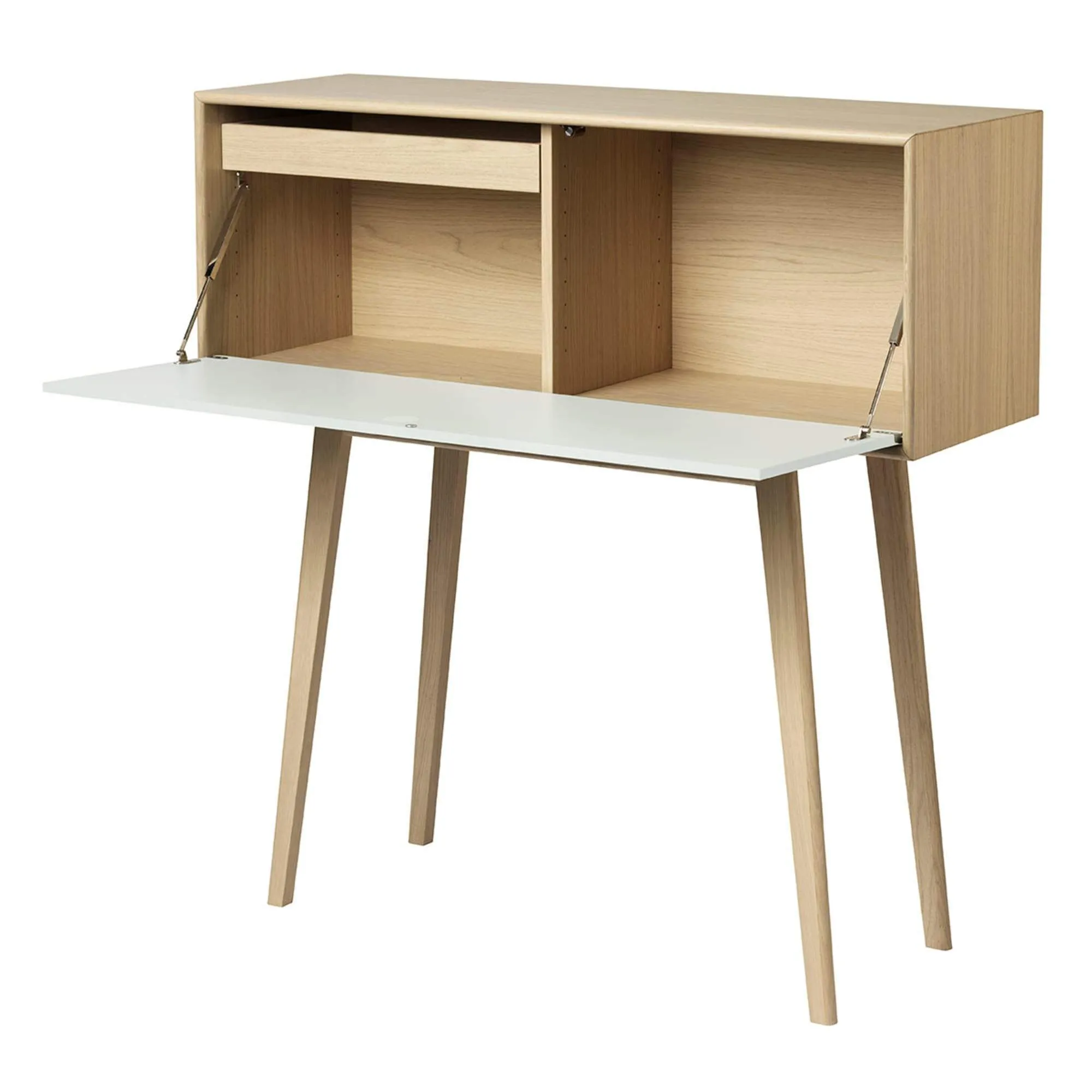 Fdb Mbler A84 Butler Secretary, White/Nature