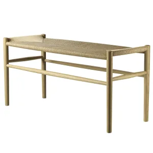 Fdb Mbler J163 Bkmark Piano Bench, Oak/Natural