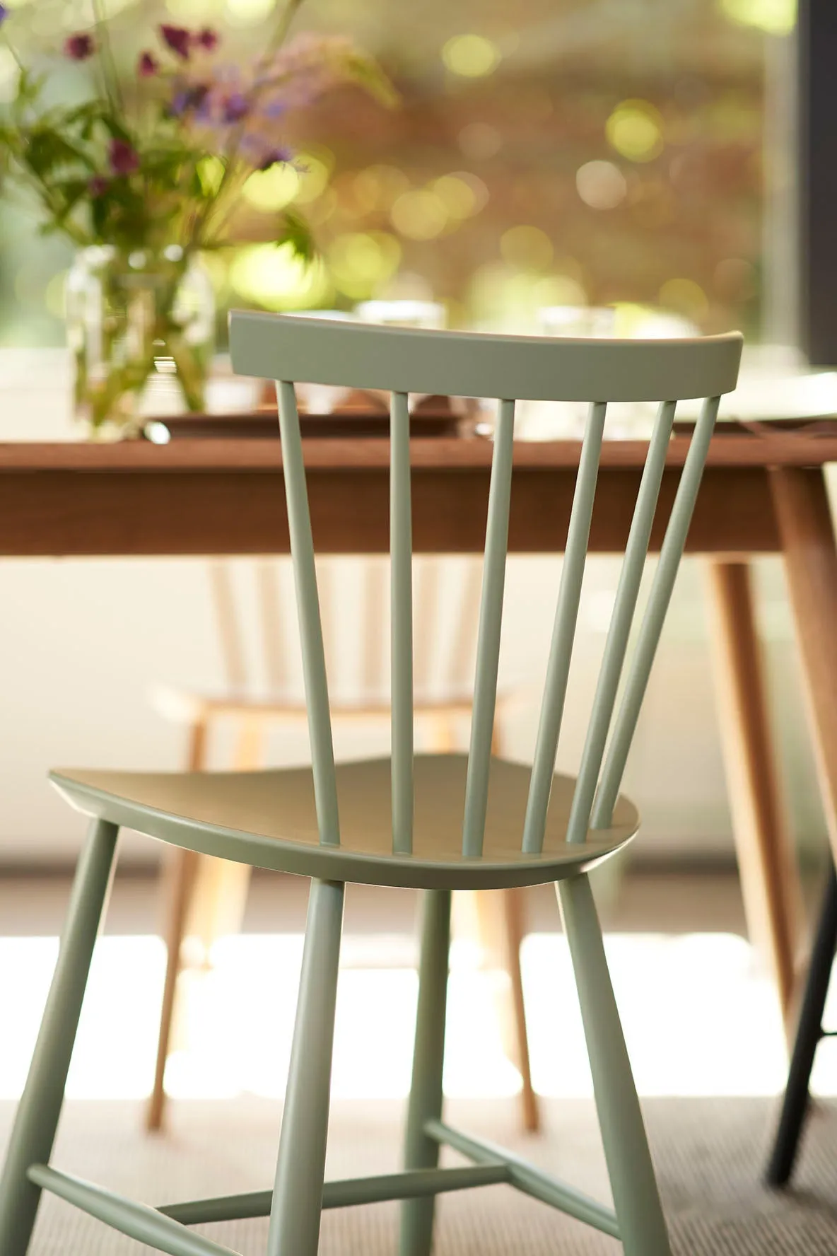 Fdb Mbler Poul M. Volther J46 Chair Nordic Swan Ecolabel Beech, Dusty Green