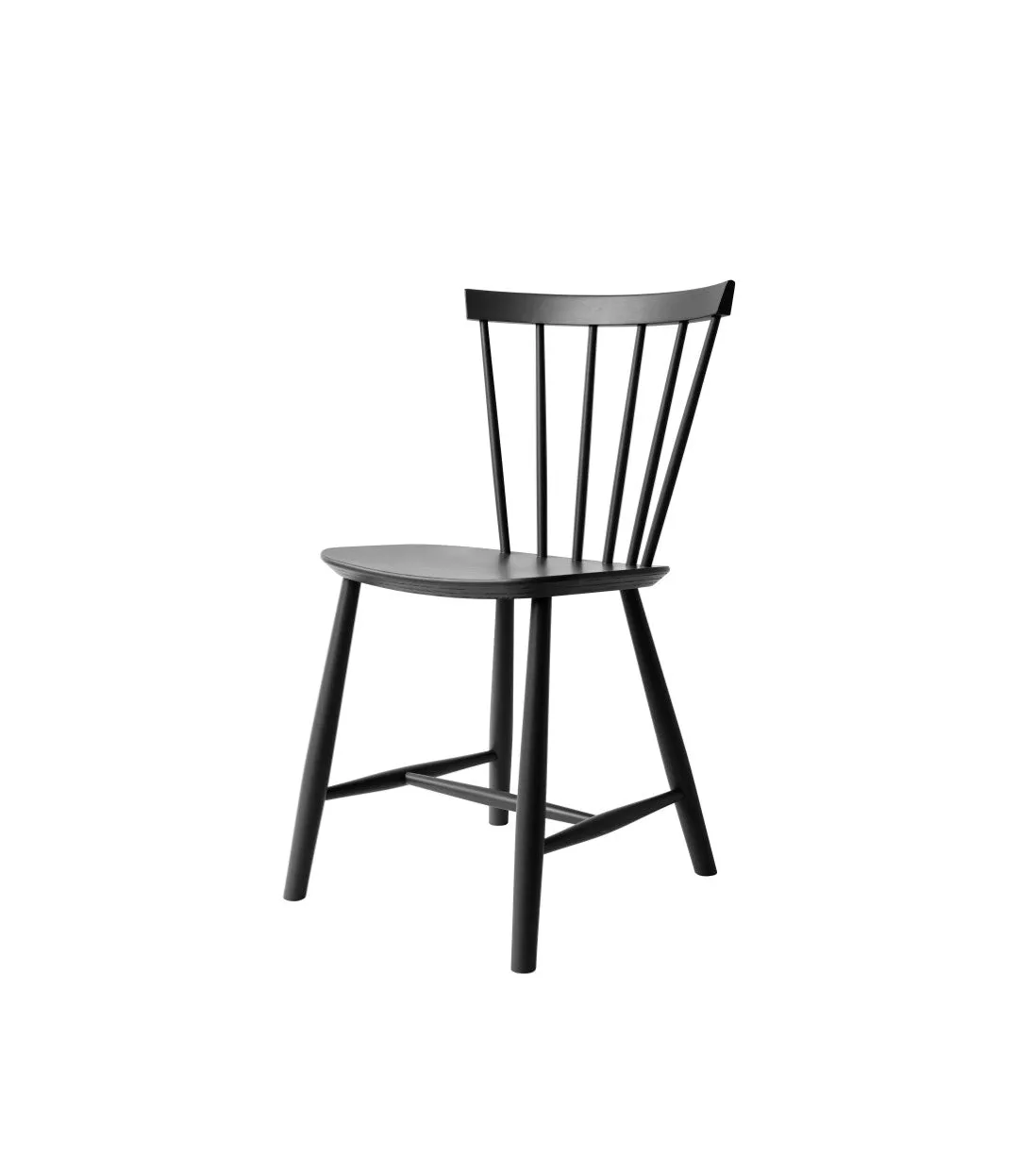Fdb Mbler Poul M. Volther J46 Chair Nordic Swan Ecolabel Beech, Jet Black