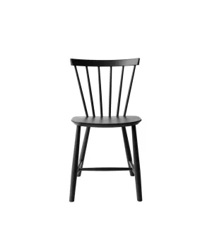Fdb Mbler Poul M. Volther J46 Chair Nordic Swan Ecolabel Beech, Jet Black