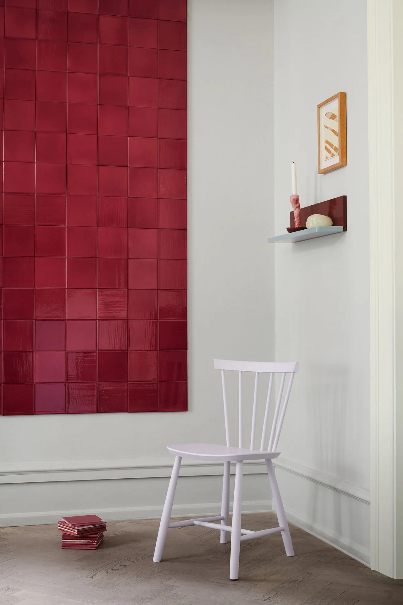 Fdb Mbler Poul M. Volther J46 Chair Nordic Swan Ecolabel Beech, Violet Hair