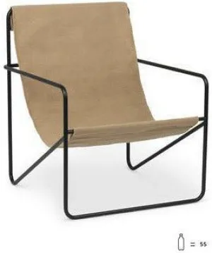 Ferm Living Desert Chair, Black/Solid