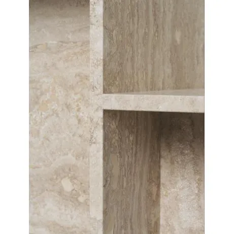Ferm Living Distinct Side Table, Travertine