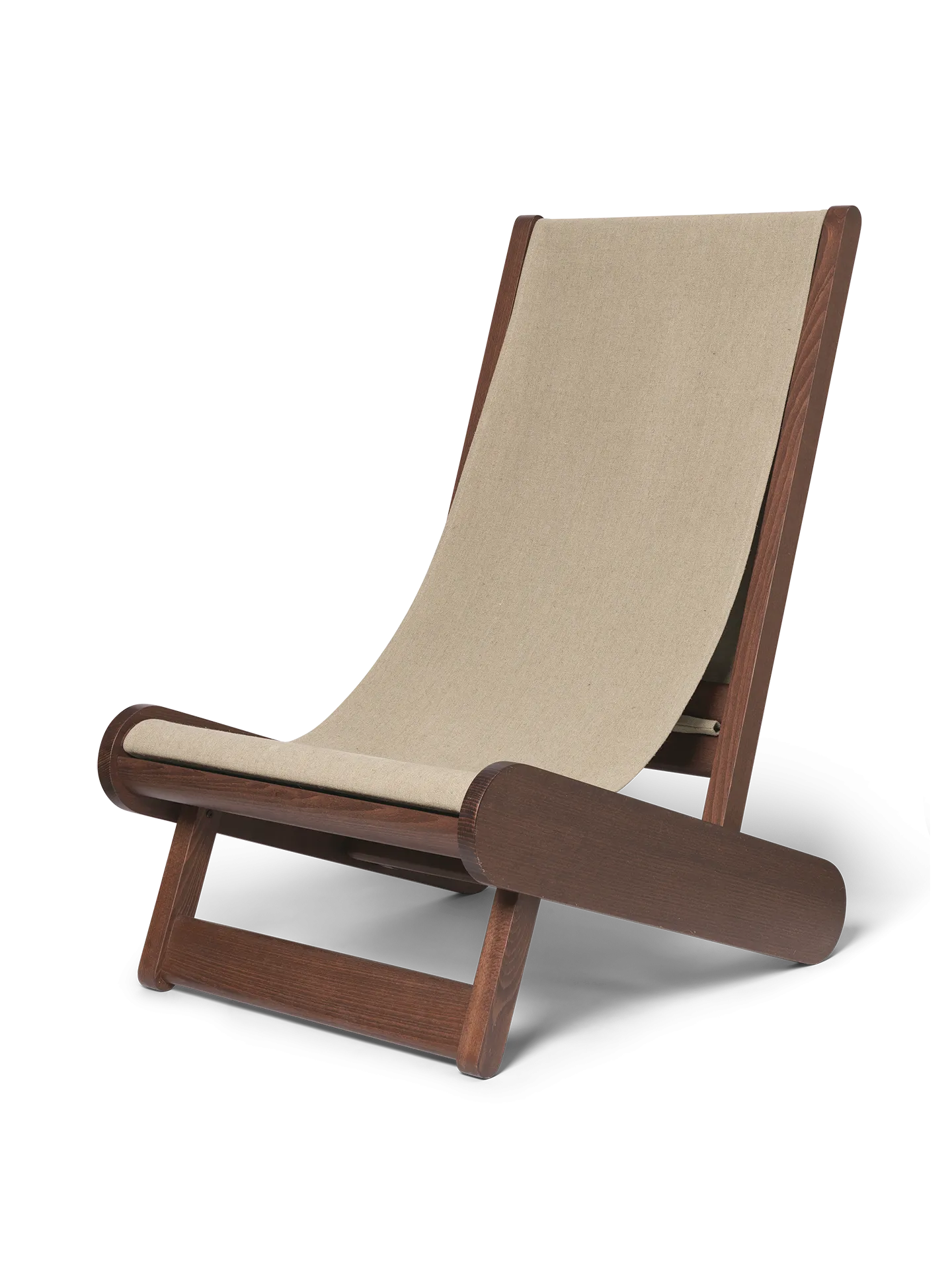 Ferm Living Hemi Lounge Chair Dark Stained/Natural