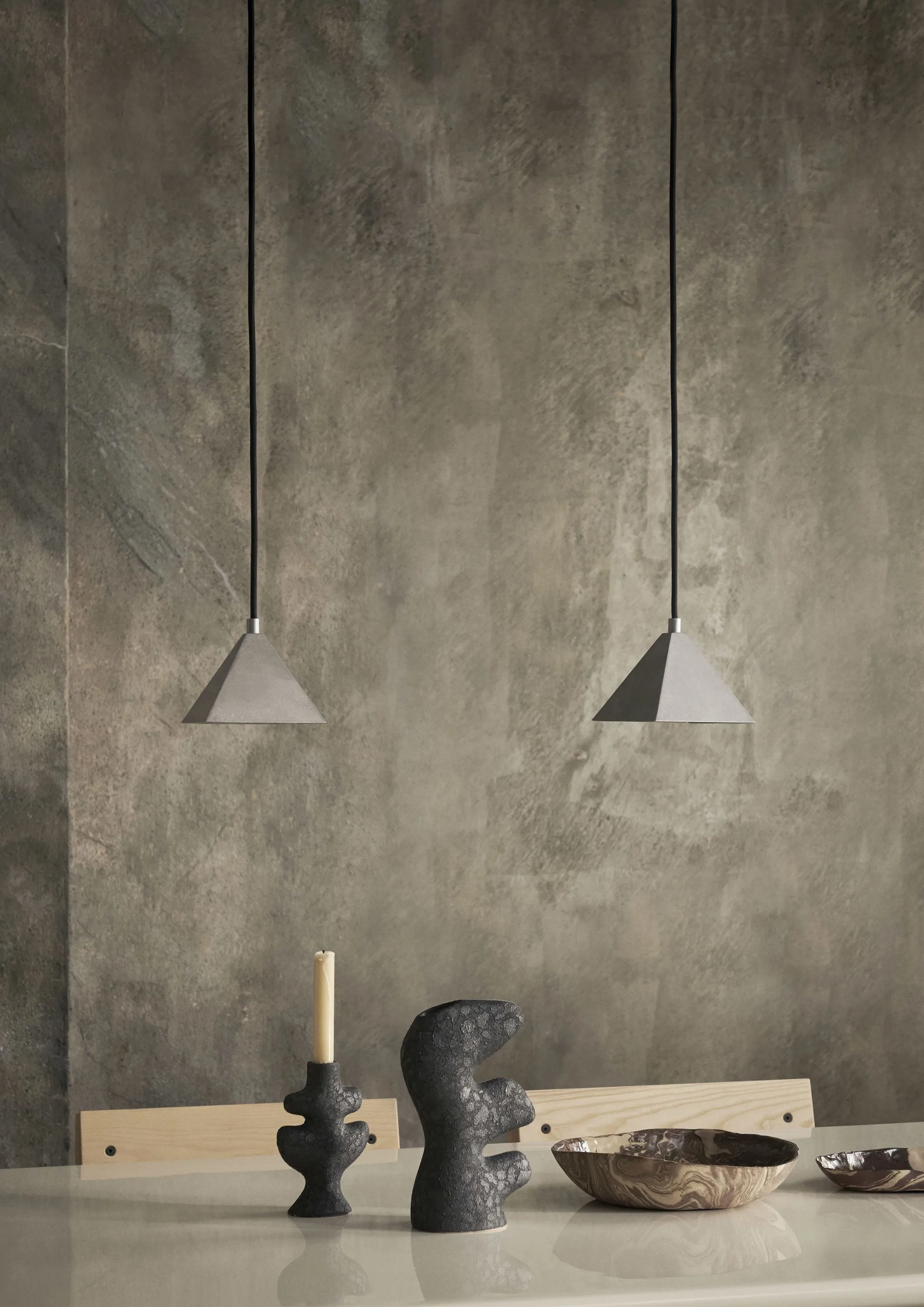 Ferm Living Kare Pendant, Tumbled Stainless Steel