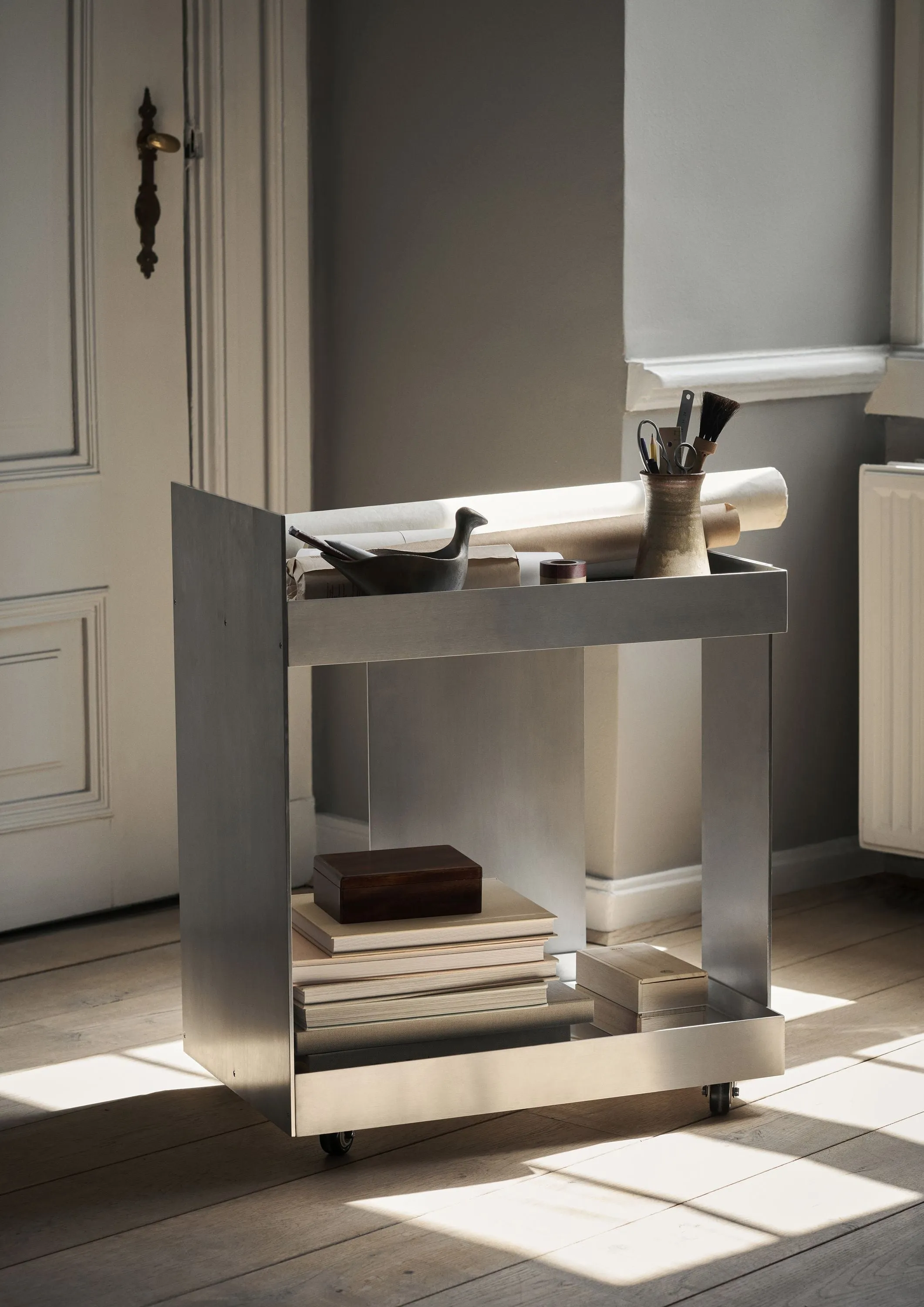 Ferm Living Lager Trolley, Aluminium