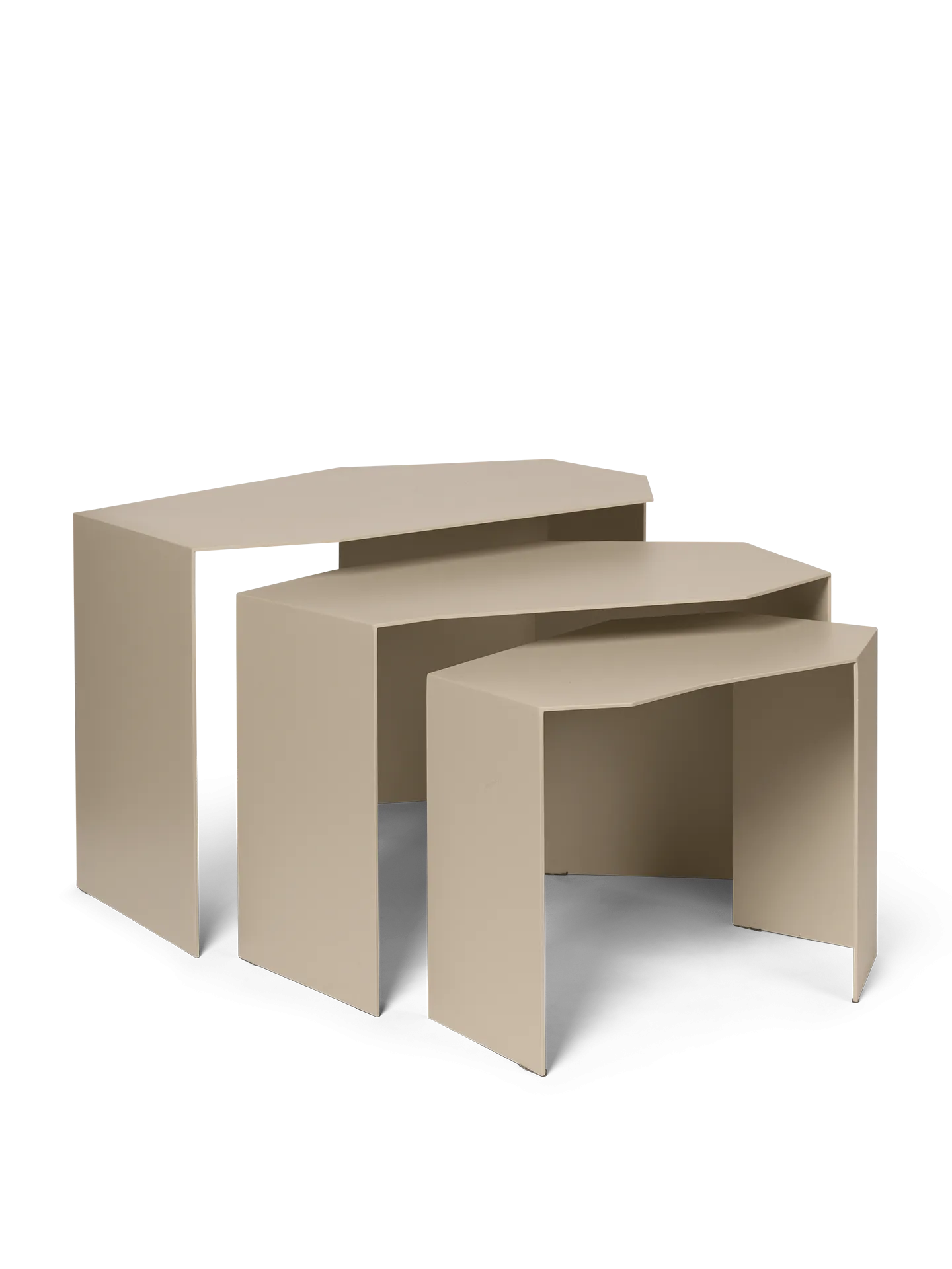 Ferm Living Shard Cluster Tables Set Of 3 Cashmere