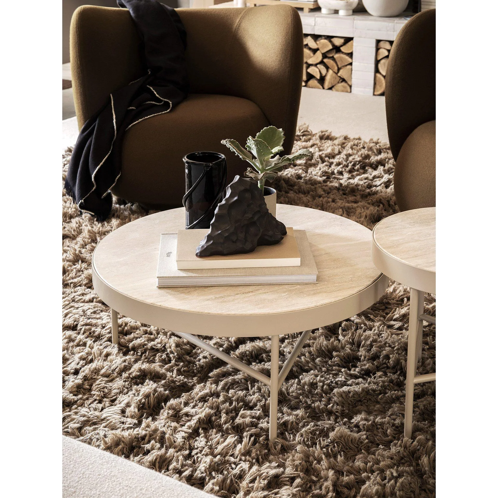 Ferm Living Travertine Table, Large
